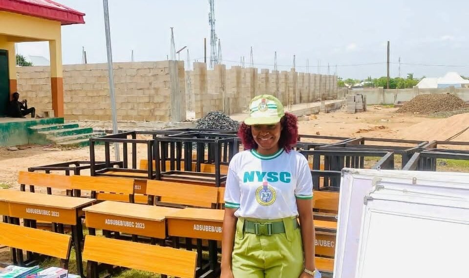 NYSC Corps Member Donates 50 Desks, Solar Lights, Learning Materials To Adamawa School