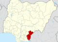 Map of Cross River State, Nigeria