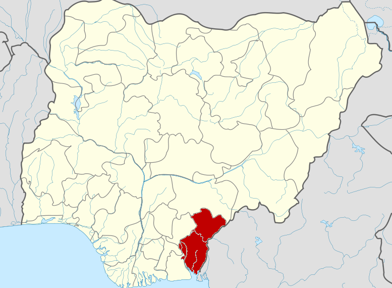 Map of Cross River State, Nigeria
