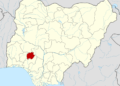 Map of Ekiti State, Nigeria