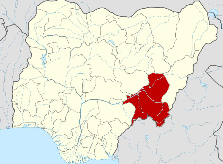Map of Taraba State, Nigeria