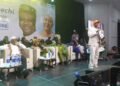 Rotimi Amaechi addressing the ADC town hall meeting in Effurun, Delta State