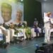 Rotimi Amaechi addressing the ADC town hall meeting in Effurun, Delta State