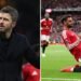 Manchester United head coach Michael Carrick and captain Bruno Fernandes