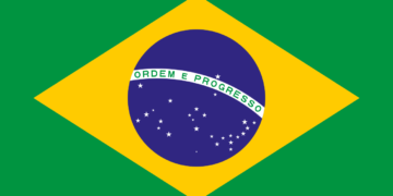 Flag of Brazil as Brazilians vote in presidential run-off between Lula and Flávio Bolsonaro