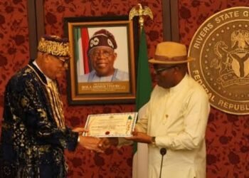 Fubara Presents Staff of Office to New Amanyanabo of Opobo, Tasks Monarch on Peace and Unity