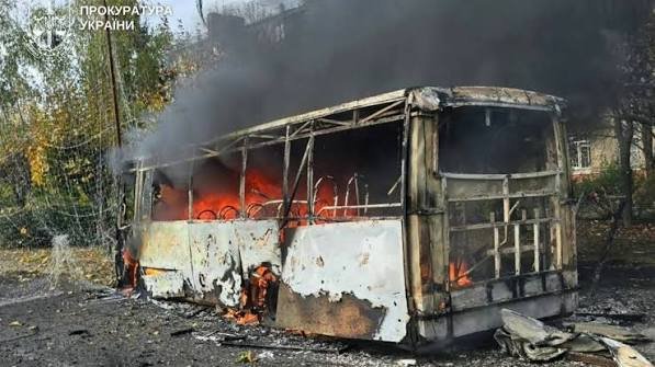 Russian Strike on Civilian Buses