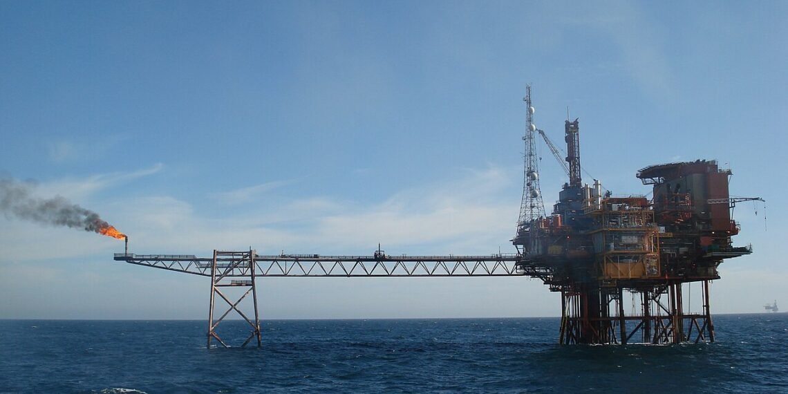 North Sea oil platform off Britain