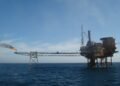 North Sea oil platform off Britain