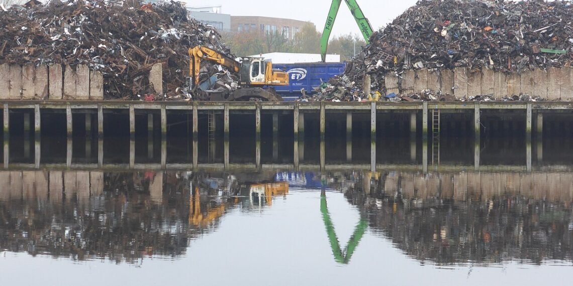 Scrap metal yard