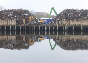 Scrap metal yard