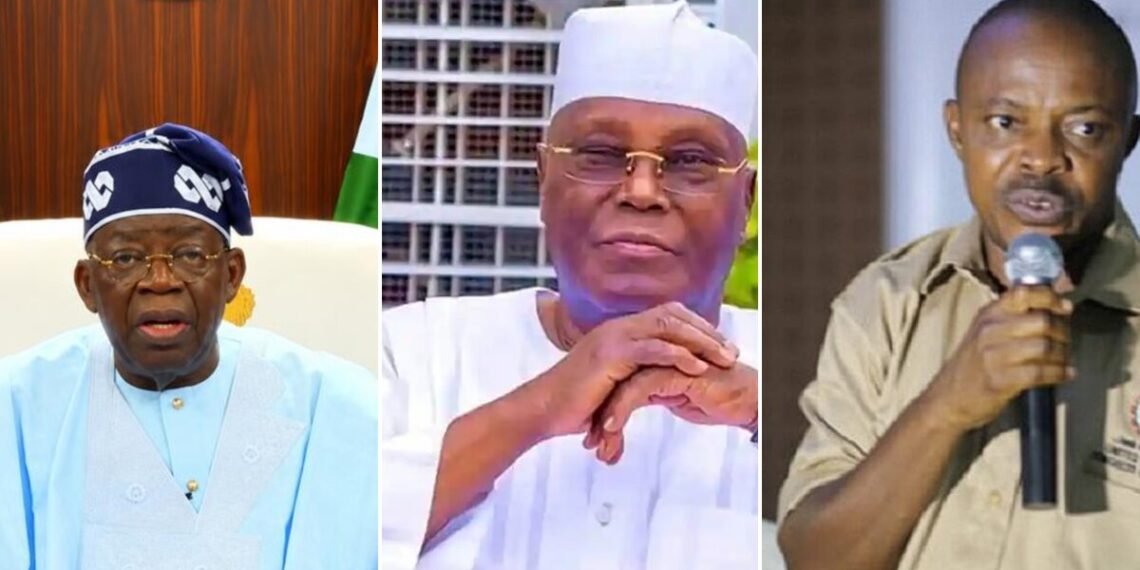 Tinubu, Atiku and Ajaero on fuel subsidy