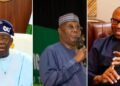 Tinubu, Atiku and Obi