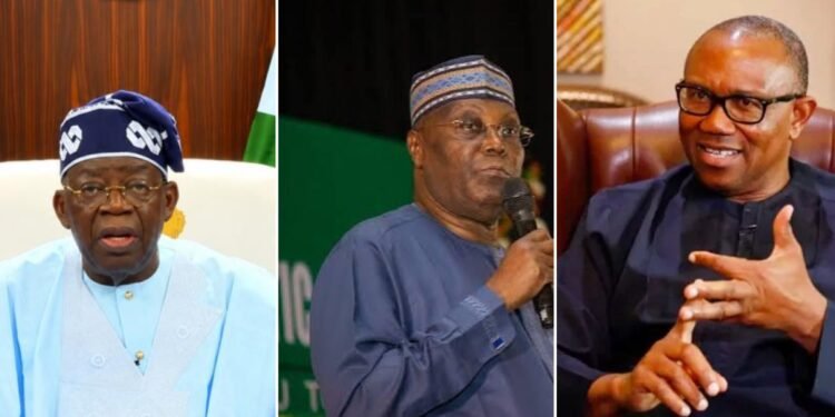 Tinubu, Atiku and Obi