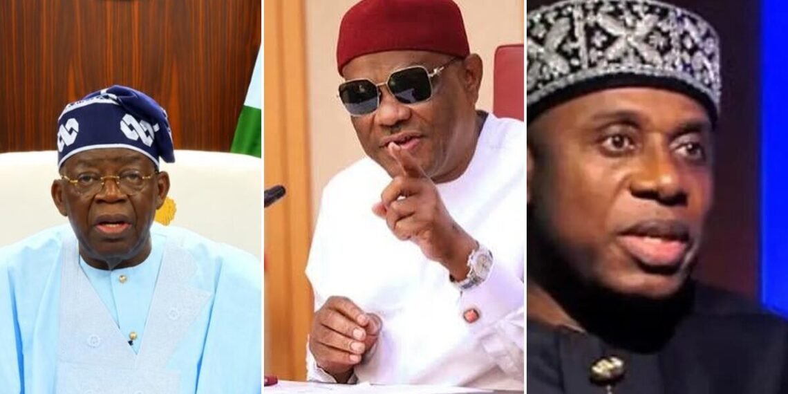 Tinubu, Wike and Amaechi ahead of 2027 campaign